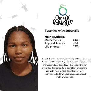 1 Lesson with Sebenzile