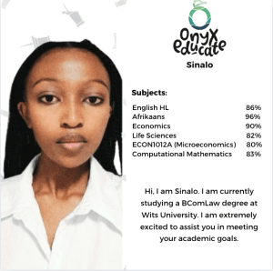 1 Lesson with Sinalo T