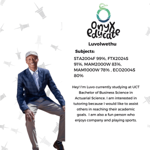 1 Lesson with Luvolwethu S