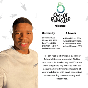 1 Lesson with Njabulo S